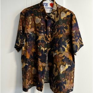 Authentic Dior Oblique Peter Doig Collection Shirt Size 42 Men Rare